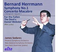 Bernard Herrmann : Symphonie n° 1 - Concerto Macabre - Œuvres orchestrales. Buechner, Sedares.