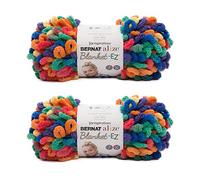 Bernat Alize - Hilo para manta (2 unidades), color arcoíris brillante