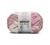 Bernat Baby Blanket BB - Ovillo de lana para manta de bebé, 1 pack de 300 g, poliéster, n.° 6, súper esponjoso, 201 m, tejido de punto/ganchillo, rosa (Little Roses)