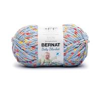 Bernat Baby Blanket - Ovillo de lana Dino Egg DOT, 1 paquete de 10.5 onzas, 100% poliéster, #6, súper esponjoso, 220 yardas, tejido de punto/ganchillo
