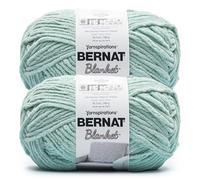Bernat Blanket BB Bright SAGE - Ovillo de lana (2 unidades de 300 g), 100% poliéster, #6, súper esponjoso, 220 yardas, tejido de punto/ganchillo