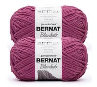 Bernat Blanket BB DEEP Fucshia - Ovillo de lana (2 unidades de 300 g), 100% poliéster, #6, súper esponjoso, 220 yardas, tejido de punto/ganchillo