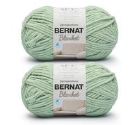 Bernat Blanket BB - Paquete de 2 hilos de 201 m, 300 g, hilo 100% poliéster, color verde (Spring Grass)