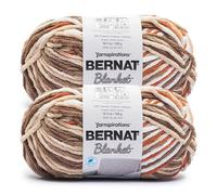 Bernat Blanket BB Woodland VARG. Ovillo de ovillo, paquete de 2 unidades de 300 g, 100% poliéster, #6, súper voluminoso, 220 yardas, tejido de punto/ganchillo