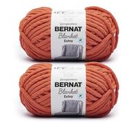 Bernat Blanket Extra - Paquete de 2 hilos de 97 yardas/10.5 onzas, hoja de naranja, 100% hilo de poliéster