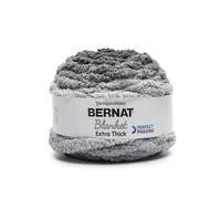Bernat Blanket Extra Thick Perfect Phasing - Hilo gris antracita, 1 ovillo de 600 g, extragrueso