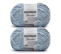 Bernat Blanket - Ovillo de hilo de 100% poliéster, 201 m, 300 g, paquete de 2 unidades, color azul celeste
