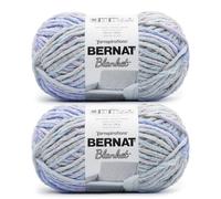 Bernat Blanket - Ovillo de hilo de 100% poliéster, 201 m, 300 g, paquete de 2 unidades, morado claro (Overcast)