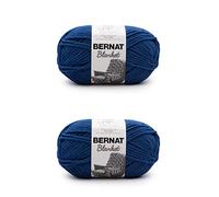 Bernat, Blanket, Ovillo de hilo de poliéster, N.° 6, supervoluminoso, para punto y ganchillo, 2 unidades, 201 m, 300 g, Lapislázuli