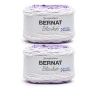 Bernat Blanket Perfect Phasing - Ovillo de felpilla gruesa, paquete de 2 unidades de 10.56 onzas, 100% poliéster, #6, superesponjoso, 220 yardas para tejer, ganchillo, manualidades y amigurumi, hilo