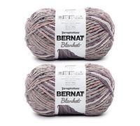 Bernat Blanket Purple Haze - Ovillo para manta, paquete de 2 de 10.5 onzas, poliéster, 6, súper esponjoso, 220 yardas, tejido de punto/ganchillo, color morado