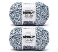 Bernat Blanket Speckle Squall - Ovillo de lana (2 unidades, 300 g), poliéster, #6, súper voluminoso, 220 yardas, tejido y ganchillo