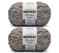 Bernat Blanket Tweeds - Ovillo de lana de tweed, paquete de 2 de 10.5 onzas, poliéster, #6, súper esponjoso, 220 yardas, tejer, ganchillo, manualidades y Amigurumi, hilo de felpilla gruesa