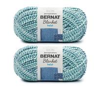 Bernat Blanket Twist Making Waves - Ovillo para hacer ondas, paquete de 2 de 10.5 onzas, poliéster, #6, superesponjoso, 220 yardas, tejido de punto/ganchillo, color 6