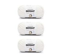 Bernat Bundle Up - Hilo de malvavisco, paquete de 3 unidades de 141 g, poliéster, 4 medianos (peinado), 267 yardas, tejer, ganchillo y manualidades