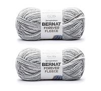 Bernat Forever Hilo polar, paquete de 2 unidades, 280 g, poliéster, calibre 6 superesponjoso, 177 m, punto/ganchillo, color jazmín