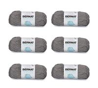 Bernat Handicrafter Hilados de algodón cubierto - 6 unidades de 50 g/1.75 oz - Algodón - 4 M (peor) - 80 yardas - Tejido/ganchillo