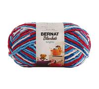 Bernat Hilo Brillos de Manta, Poliéster, Rojo, Blanco y Boom, 300g, 201
