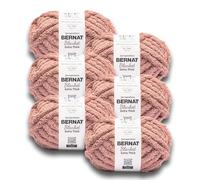 Bernat Hilo de rosa extra grueso, 1 paquete de 1200 g, 100% poliéster, #7 jumbo, 144 yardas, hilo grueso para tejer a mano o ganchillo