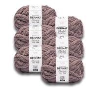Bernat Hilo extra grueso color morado lunar, 1 paquete de 1200 g, 100% poliéster, #7 jumbo, 144 yardas, hilo grueso para tejer a mano o ganchillo