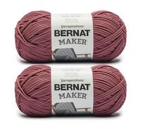 Bernat Maker Soft JAM - Hilo suave, 2 ovillos de 250 g, 72% algodón, 28% nailon, calibre n.º 5, voluminoso, 290 m, para tejer, ganchillo y amigurumis