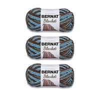 Bernat Manta Coastal Cottage Yarn - Paquete de 3 unidades de 150 g/5.3 oz - Poliéster - 6 súper voluminosos - 108 yardas - Tejido/ganchillo