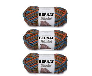 Bernat Manta Cozy Cabin Yarn - Paquete de 3 unidades de 150 g/5.3 oz - Poliéster - 6 Super Bulky - 108 yardas - Tejido/Crochet