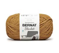 Bernat Manta de 600 g, 1 paquete de 431 yardas/601.0 g, mostaza quemada, 100% hilo de poliéster