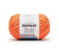 Bernat Manta extra gruesa - 1 paquete de 72 yardas/601.0 g Pumpkin Spice 100% hilo de poliéster