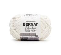 Bernat Manta extra gruesa de hilo blanco vintage, 1 paquete de 600 g, poliéster, 7 jumbo, tejido/ganchillo