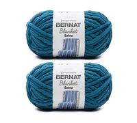 Bernat Ovillo extra aterciopelado, paquete de 2 de 10.5 onzas, poliéster, 7 jumbo, 97 yardas, tejer, ganchillo, manualidades y Amigurumi, hilo de felpilla gruesa