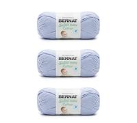 Bernat Softee Baby Cotton - Ovillo de algodón pálido, paquete de 3 unidades de 4.25 onzas, mezcla, 3 DK (ligero), 254 yardas, tejido/ganchillo