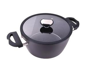 Berndes 21244 Balance Induction Enduro - Cacerola de aluminio para inducción (24 cm), color negro