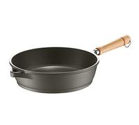 Berndes Bonanza-Sartén Honda (24 cm, Apta para inducción, Borde Alto, 3 Capas, Aluminio Fundido, Revestimiento Antiadherente), Negro