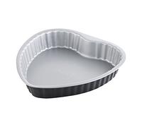 Berndes Molde para Tarta de fraude de Corazón, Banda estañada, Gris, 26 cm