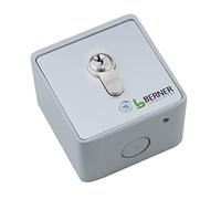 Berner 2902100 AP SLÜ23/2 - Minillave (montaje en superficie, incluye 3 llaves, 2 contactos de cierre, dispositivo de comando con cable, tamaño 73,5 x 73,5 x 45 mm)