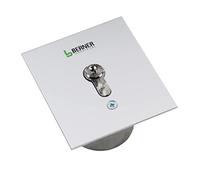 Berner UP SLÜ24/2 2902101 - Minillave (montaje empotrado, incluye 3 llaves, 2 contactos de cierre, dispositivo de mando con cable, tamaño 90 x 100 x 2 mm)