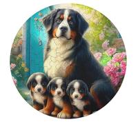 Bernese Mountain Dog 68 Piezas Rompecabezas Infantil Animales Formas Especiales Perro Lindo Pet Puzzle Niños Kinder Können Es Nicht Machen Educativo Portátil Regalo 68 PCS
