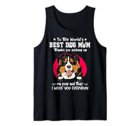 Bernese Mountain Dog Best Dog Mom Dogs Lovers Mothers Day Camiseta sin Mangas