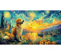 Bernese-Mountain-Dog-by-The-Sea Puzzle Familiar 1000 Piezas Educativo Papel Reciclado Desafiante para Adultos Regalo para Hombres 70x50/1000pcs