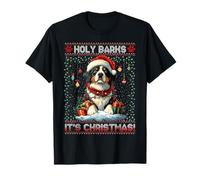 Bernese Mountain Dog Christmas Tree Decorations Dog Lover Camiseta