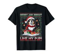 Bernese Mountain Dog Christmas Tree Decorations Dog Lover Camiseta