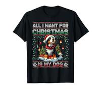 Bernese Mountain Dog Christmas Tree Decorations Dog Lover Camiseta