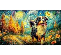 Bernese-Mountain-Dog-in-Forest Puzzle Adultos 1000 Piezas Juego Educativo relajación Papel Reciclado Actividad en casa Regalo 70x50/1000pcs