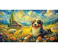 Bernese-Mountain-Dog-in-Pasture Puzzle de 1000 Piezas para Adultos Papel Reciclado Juego Educativo Desafiante para relajación y Creatividad 38x52/1000pcs