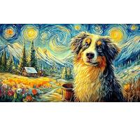Bernese-Mountain-Dog-in-Snowy-Landscape Puzzle para Adultos y niños 1000 Piezas Juego Educativo Papel Reciclado Desafiante Actividad en casa 38x26/1000pcs