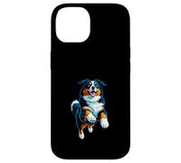 Bernese Mountain Dog Lover Saltar Design Funny Berner Dog Carcasa para iPhone 14