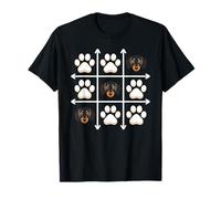 Bernese Mountain Dog Paws Grid Game Camiseta