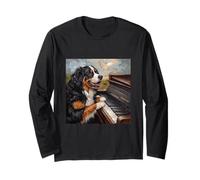 Bernese Mountain Dog Piano Dog Manga Larga