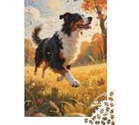 Bernese Mountain Dog Puzzle 1000 Piezas Adultos para Decoración Diversión De Madera Regalos A Partir De 14 Años 1000pcs (75x50cm)